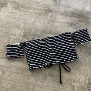 Off Shoulder Bandeau Bikini Swim Top